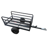 MotoMaster Steel ATV Utility Trailer Cart, Black, 900-lb Front_Angled_Right