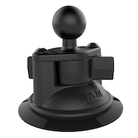RAM B-224-1U Twist-Lock Suction Cup Base with Ball, B-Size Front_Three_Fourths_Angled_Left