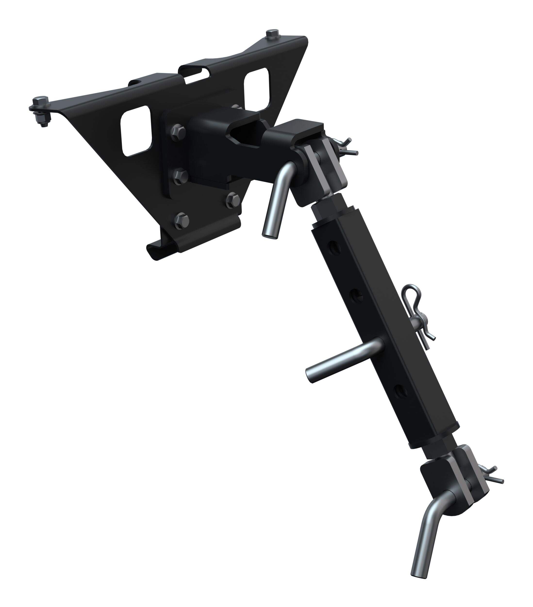 Kolpin Dirtworks UTV 3-Point Hitch System Frame Support Bar for Polaris Front_Angled_Right