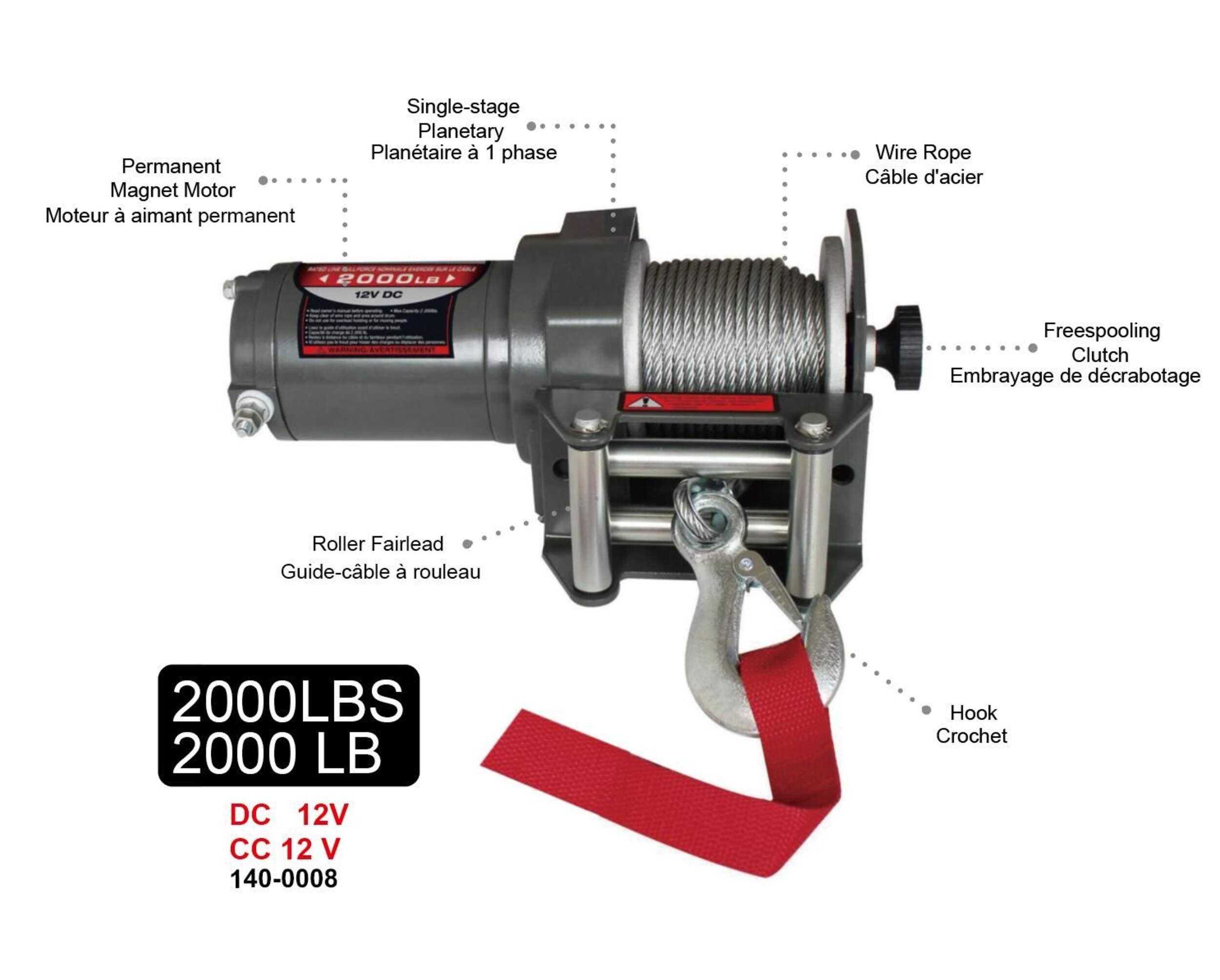 Tundra Tested 12V Winch Kit, 2000lb Canadian Tire