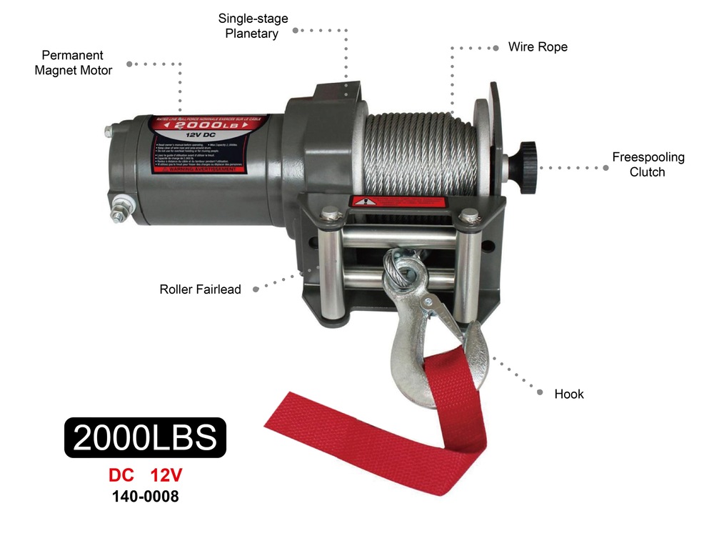 Tundra Tested Winch, 2000lb Canadian Tire