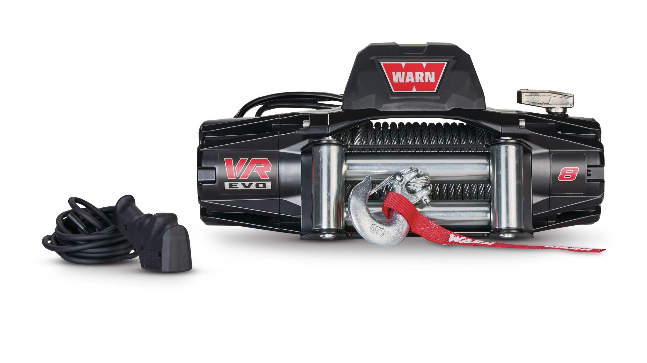 Warn VR8 Truck Winch, 8,000-lb Front_Flat