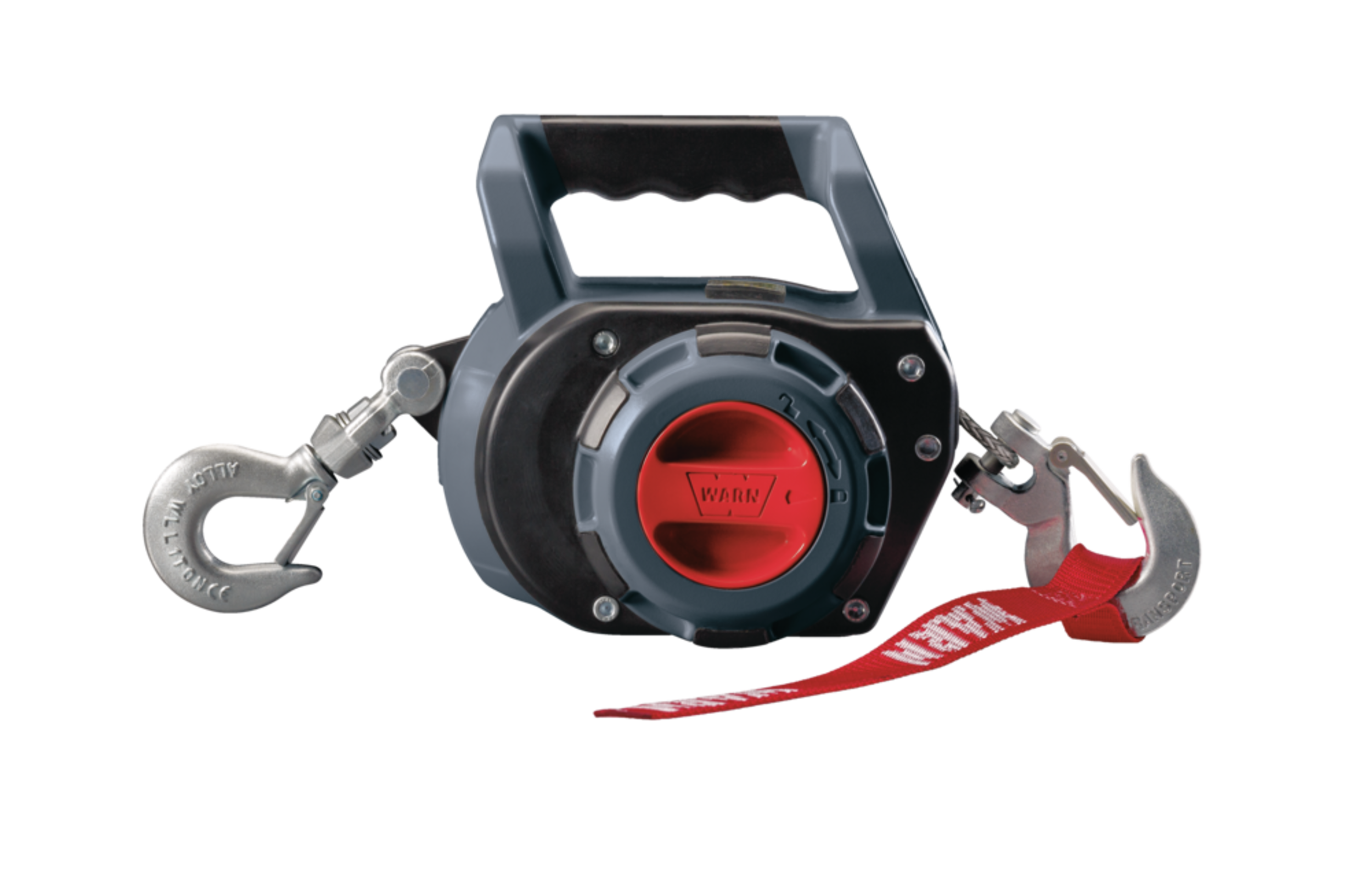 Warn Handheld Portable Synthetic Rope Drill Winch, 750-lb Front_Flat