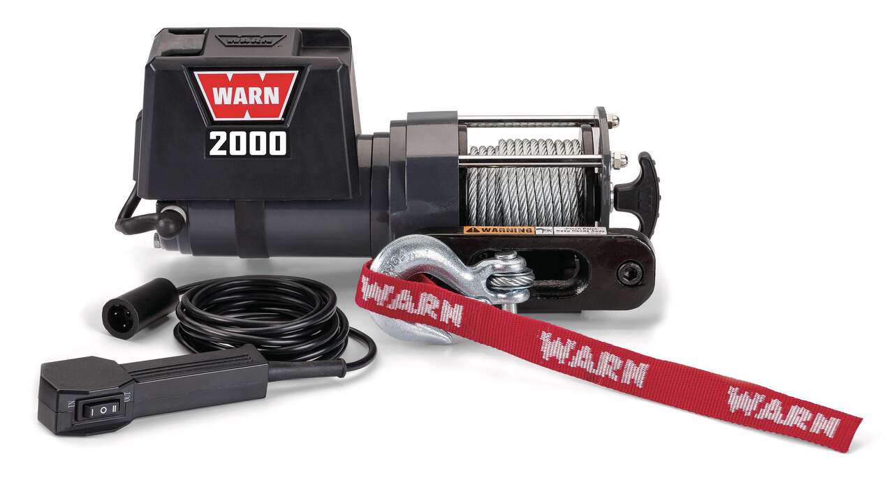 Treuil électrique Warn DC, 12 V, 2 000 lb