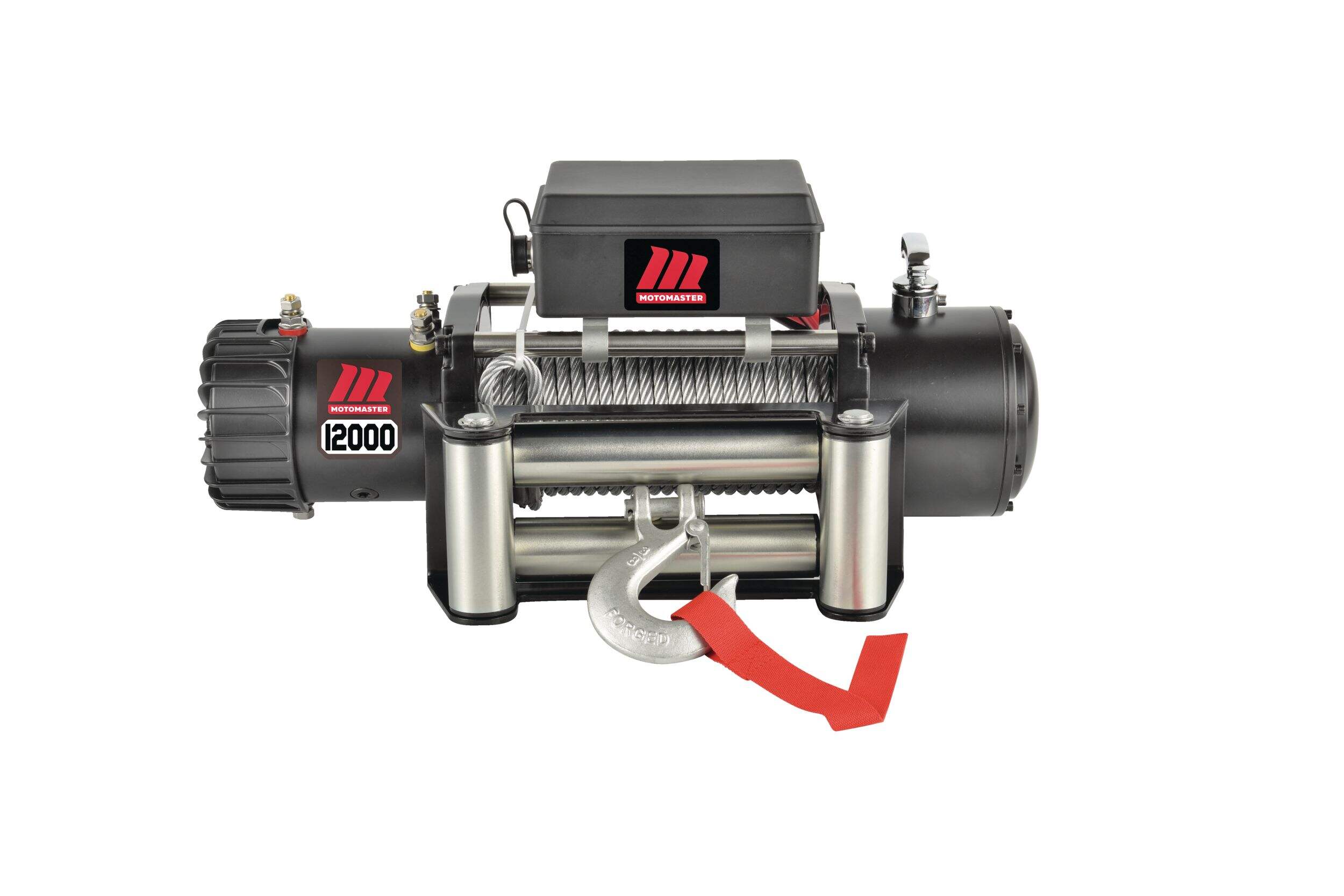 MotoMaster Winch with Steel Rope, 12000-lb Front_Elevated