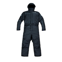 Trails One-Piece Snowmobile Suit, Black Front_Flat