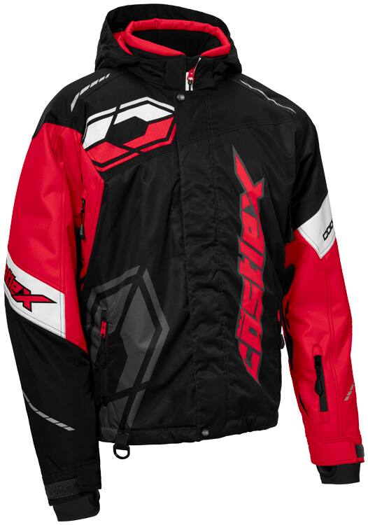 Castle X Code Snowmobile Jacket, Black/ Red/ Charcoal | Canadian Tire