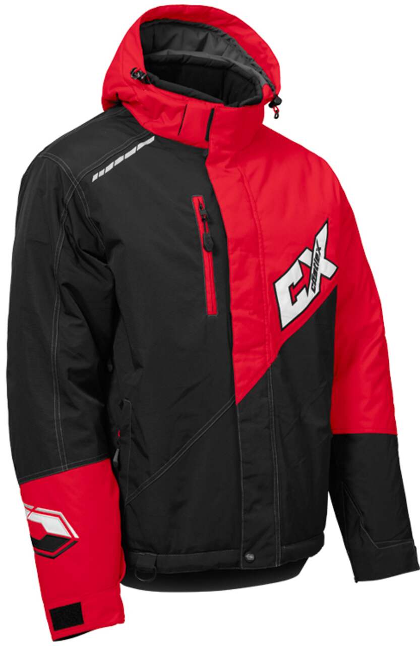 Castle X Phase Snowmobile Jacket Red Black