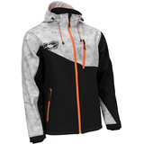 Castle X Men's Barrier G2 Snowmobile Shell, Grey/ Black/ Orange Front_Angled_Right