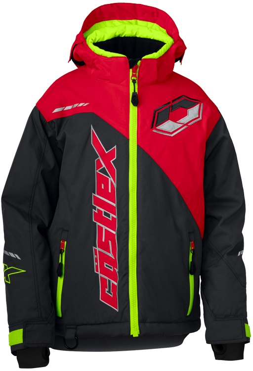 Castle X Youth Stance G2 Snowmobile Jacket, Charcoal/ Red Canadian Tire