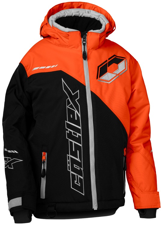 Castle X Youth Stance G2 Snowmobile Jacket, Black/ Orange Canadian Tire
