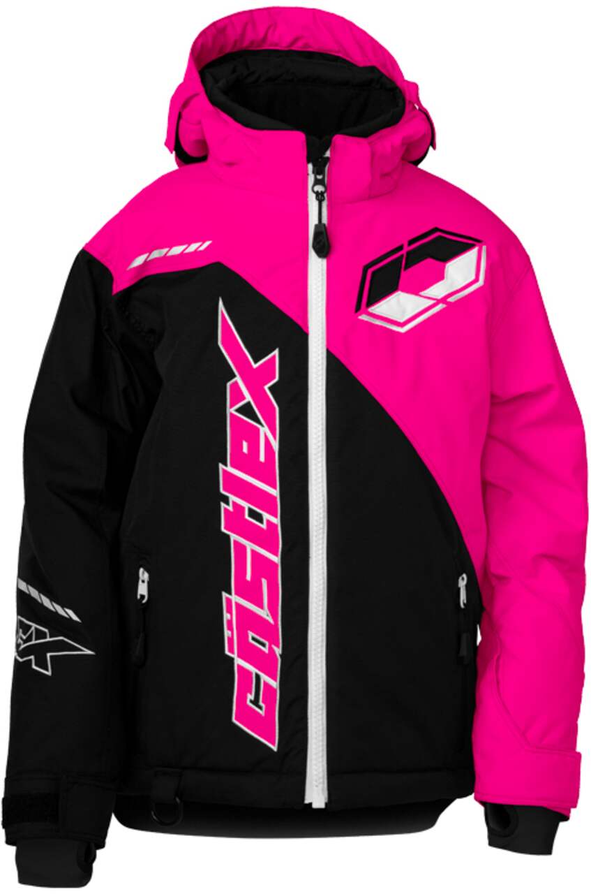 Castle X Youth Stance G2 Snowmobile Jacket Black Pink Canadian