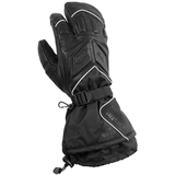 Castle X TRS 3-Finger Women's Snowmobile Gloves, Mittens Black, Assorted Sizes Front_Angled_Right