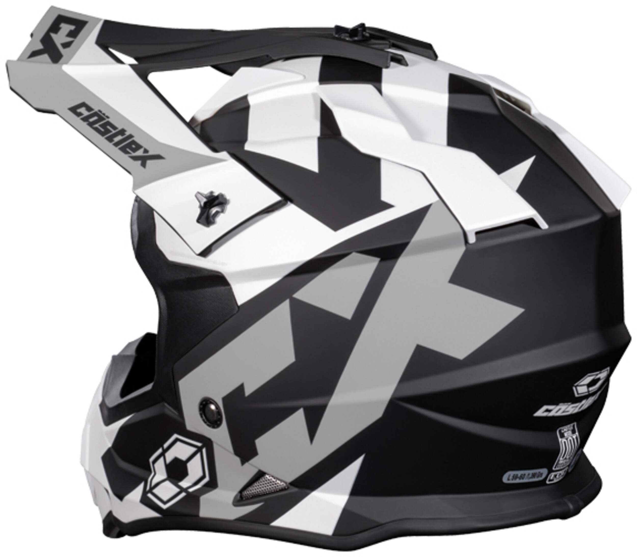 Castle X Mode MX Flow Youth Snowmobile Helmet, Matte White, Assorted