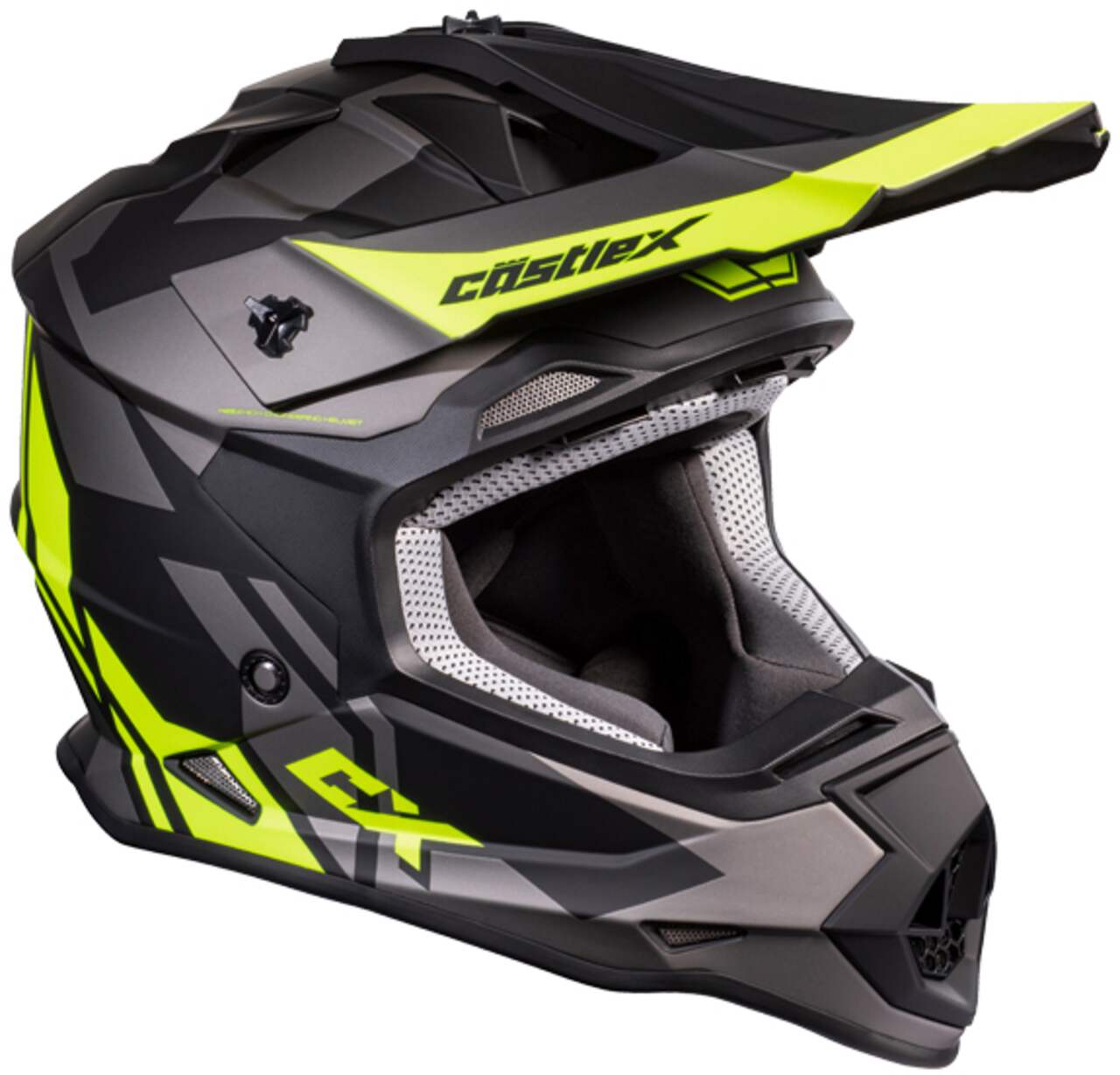 Castle X Mode MX Flow Youth Snowmobile Helmet Matte Hi Vis