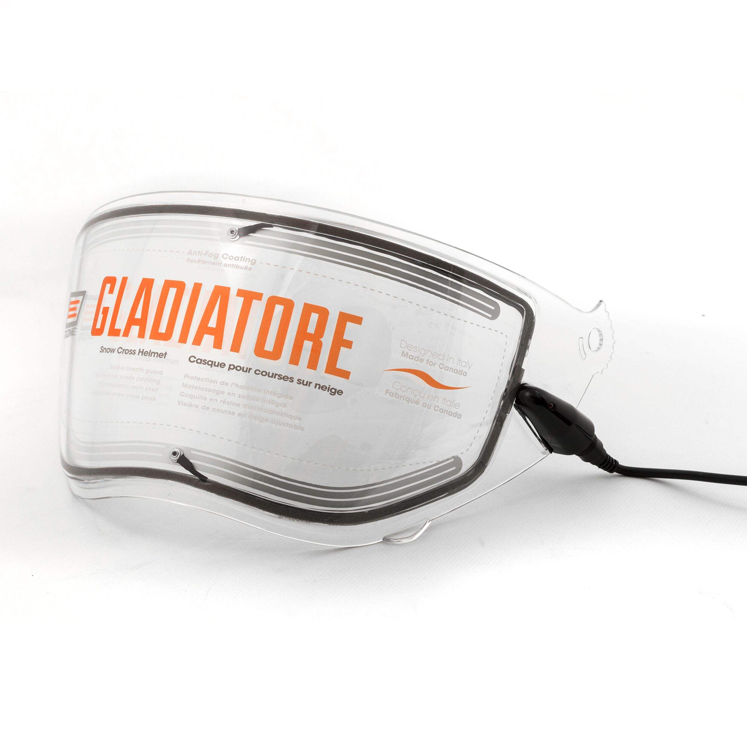 Origine Gladiatore Snowmobile Helmet Electric Shield/Heated Visor Power