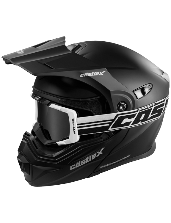 Castle X CX950 Snowmobile Helmet, Matte Black Canadian Tire