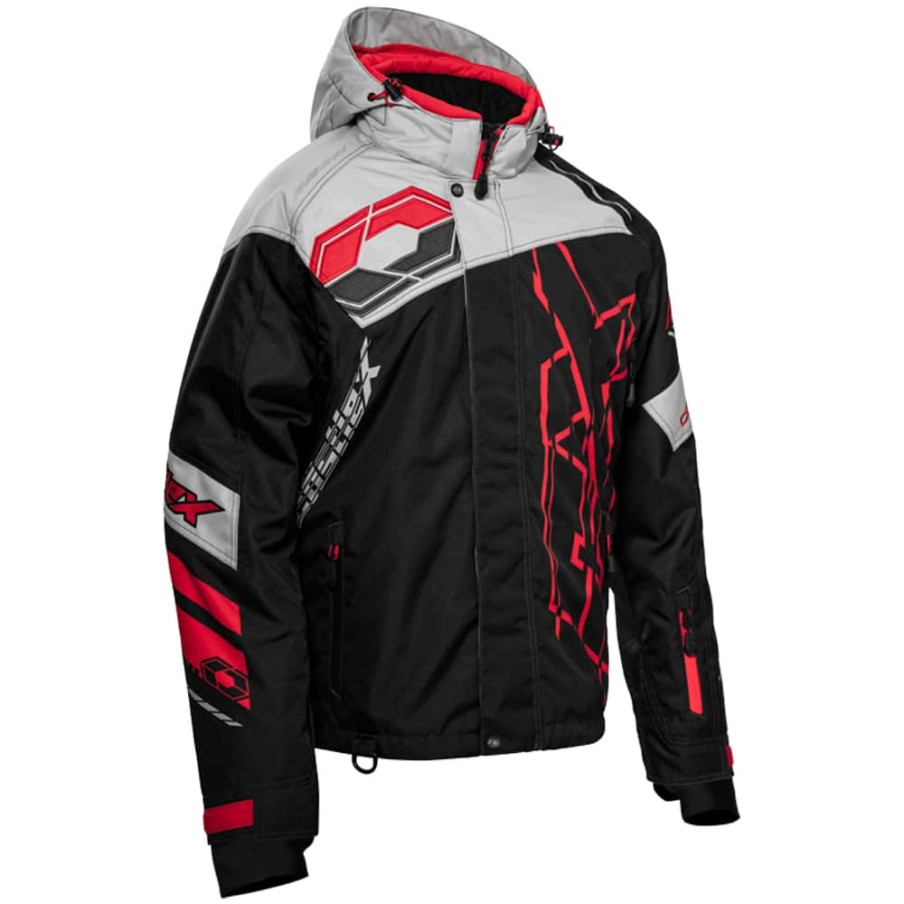 Castle X Code-G2 Men's Snow Jacket, Black/Silver/Red | Canadian Tire