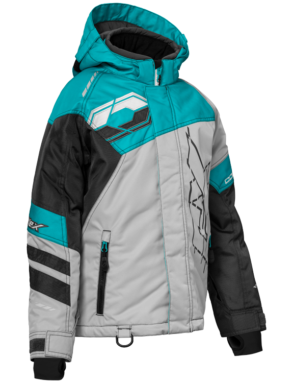 Castle X Women's Code Jacket in Silver/Turquoise/Charcoal Size Medium 