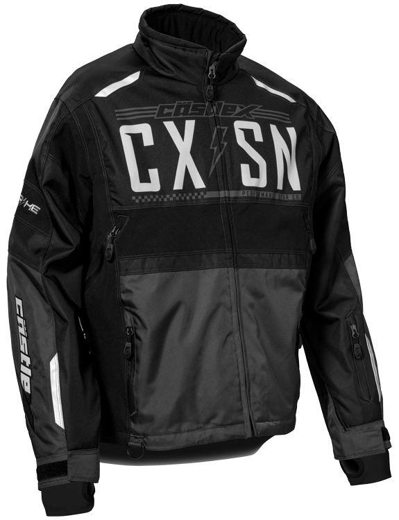 Castle X Men's Strike G4 Tall Snow Jacket, Black/ Charcoal/ Silver
