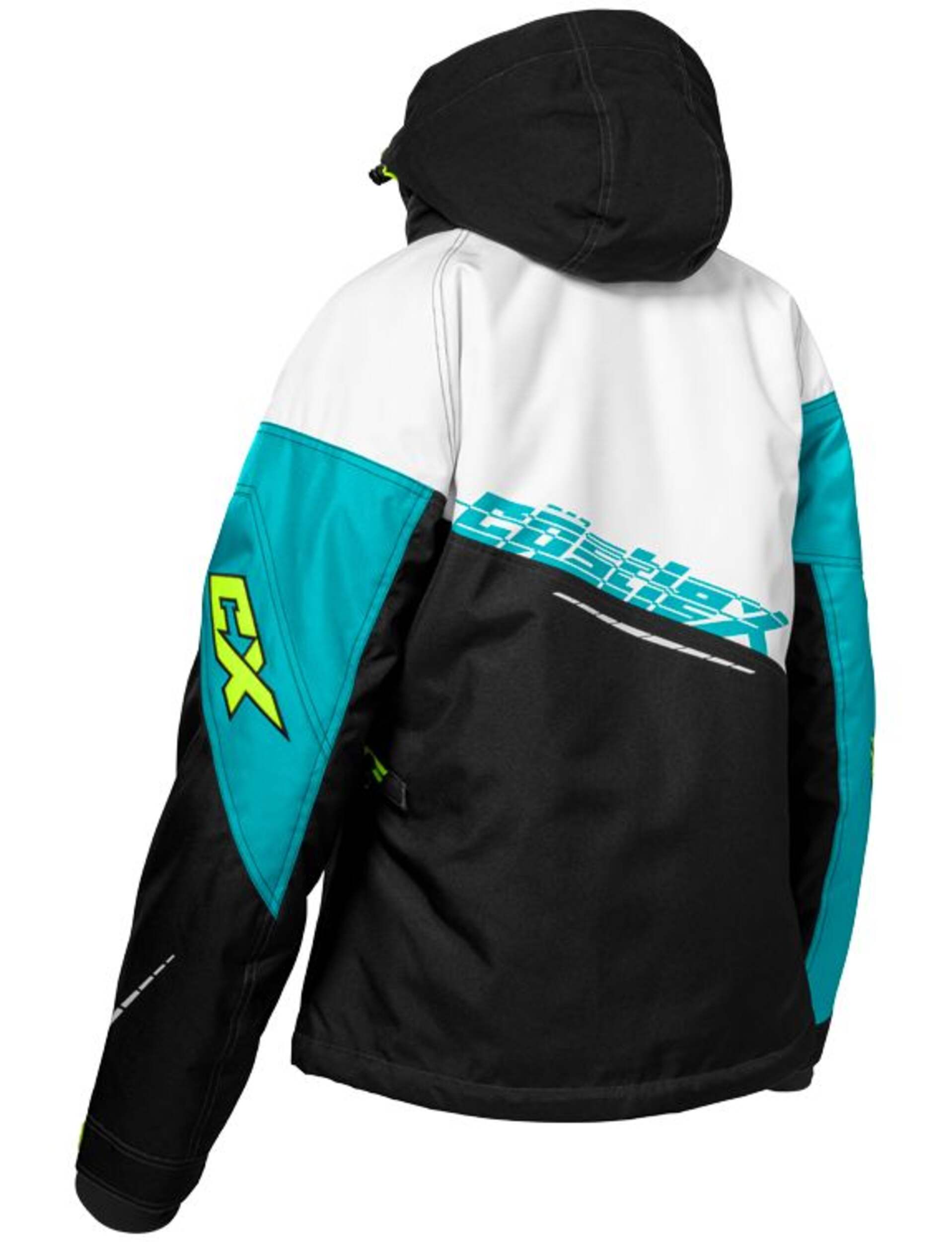 Castle X Code G3 Women's Snowmobile Jacket, White/ Turquoise/ HiVis, Assorted Sizes Canadian Tire