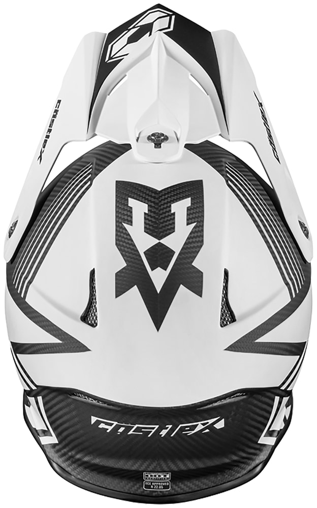 Castle X CX100 Carbon Fibre Snowmobile Warp Helmet, Matte White