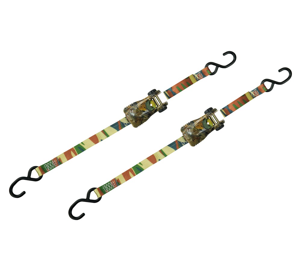 MotoMaster 1,500lb Ratchet Tie Down Straps, 1in x 10ft, 2pk