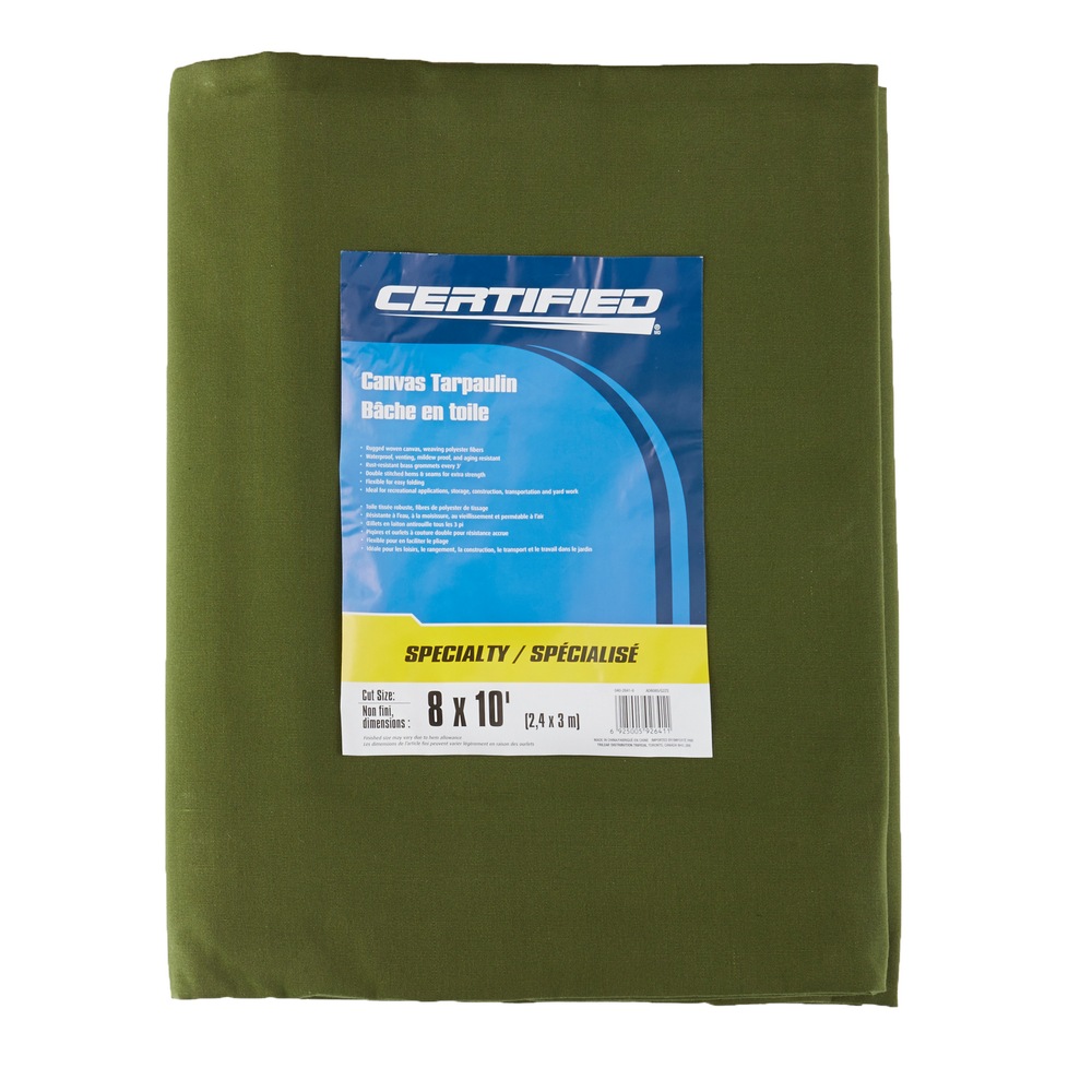 Canvas Tarp, 8 x 10ft Canadian Tire