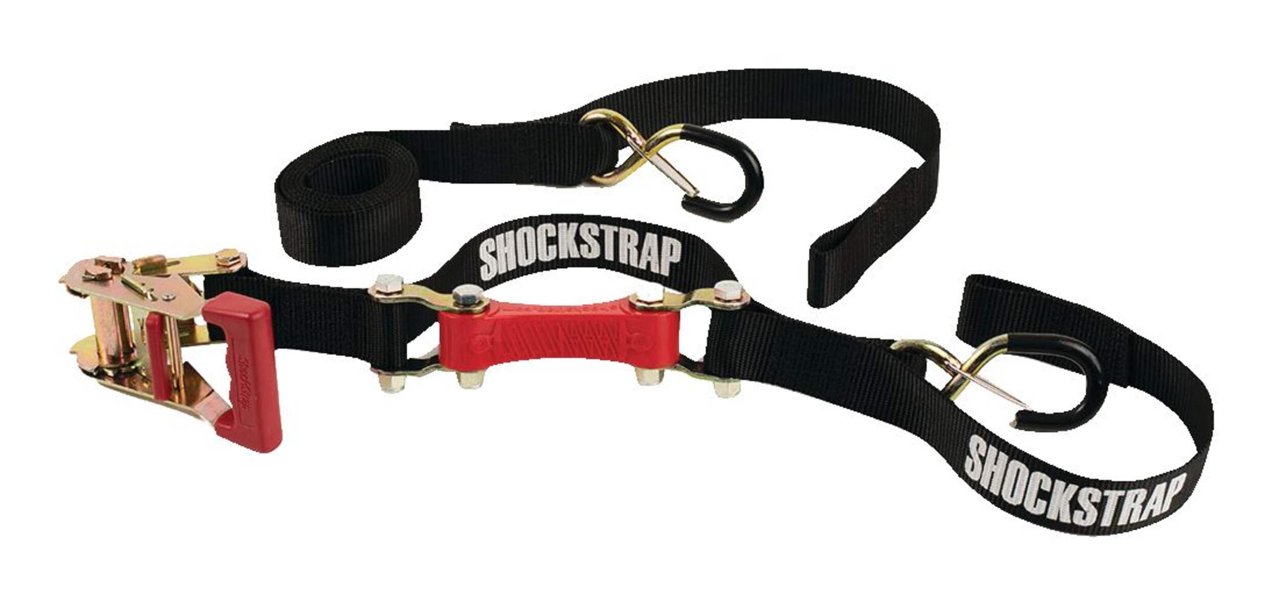 Richelieu 3,000-lb ShockStrap Ratchet Tie Down Straps, 1.5-in x 7-ft, 2-pk Composite_or_Mixed