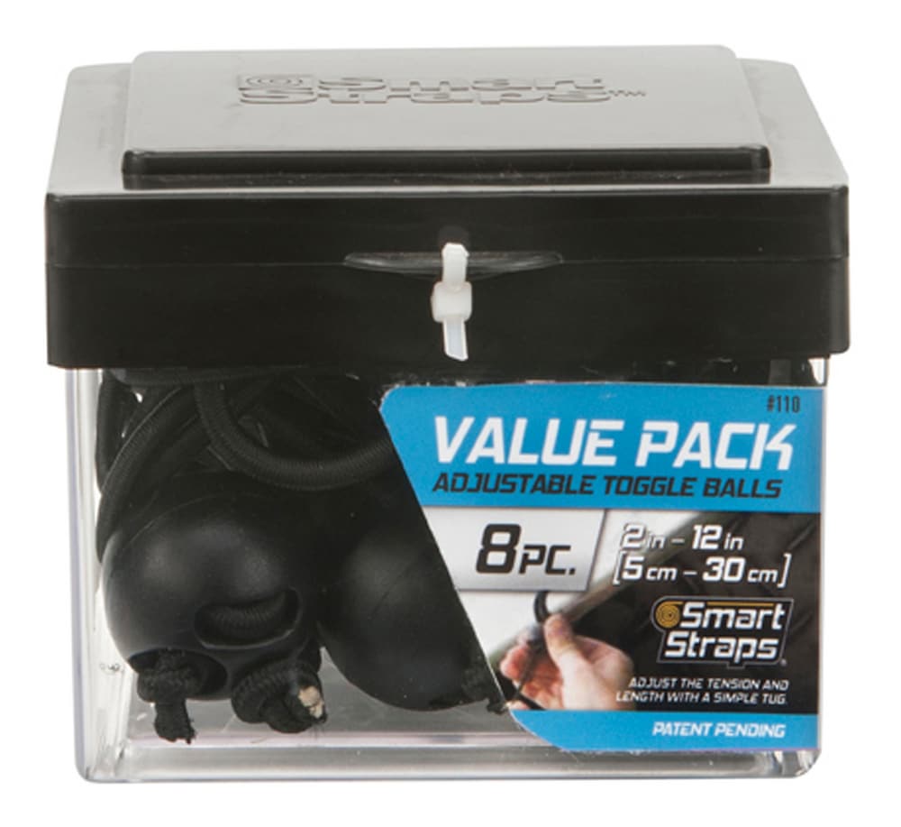 Certified Adjustable Bungee Cord Toggle Balls, 25cm, 8pk Canadian Tire