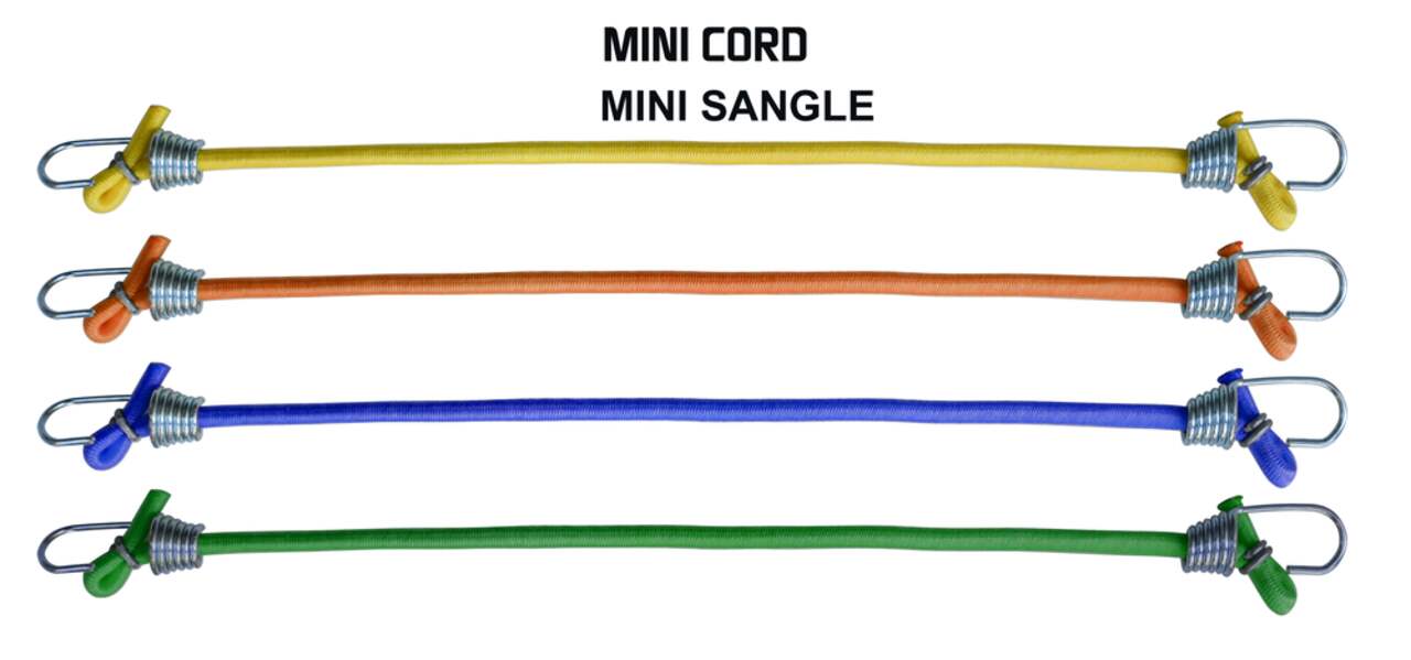 Certified Mini Bungee Cord Value Pack, 10-in, 20-pk