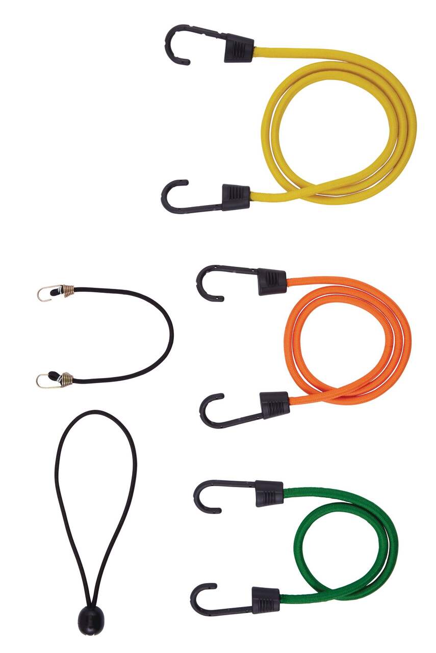 Certified Standard Bungee Cord Kit, Assorted Sizes, 20-pk
