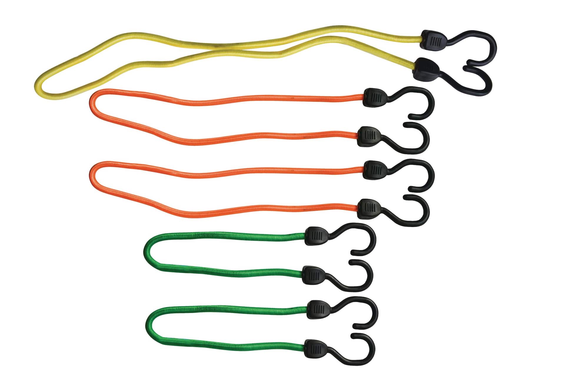 Certified Adjustable Rubber Bungee Cord, for Light Duty Use, 34-in