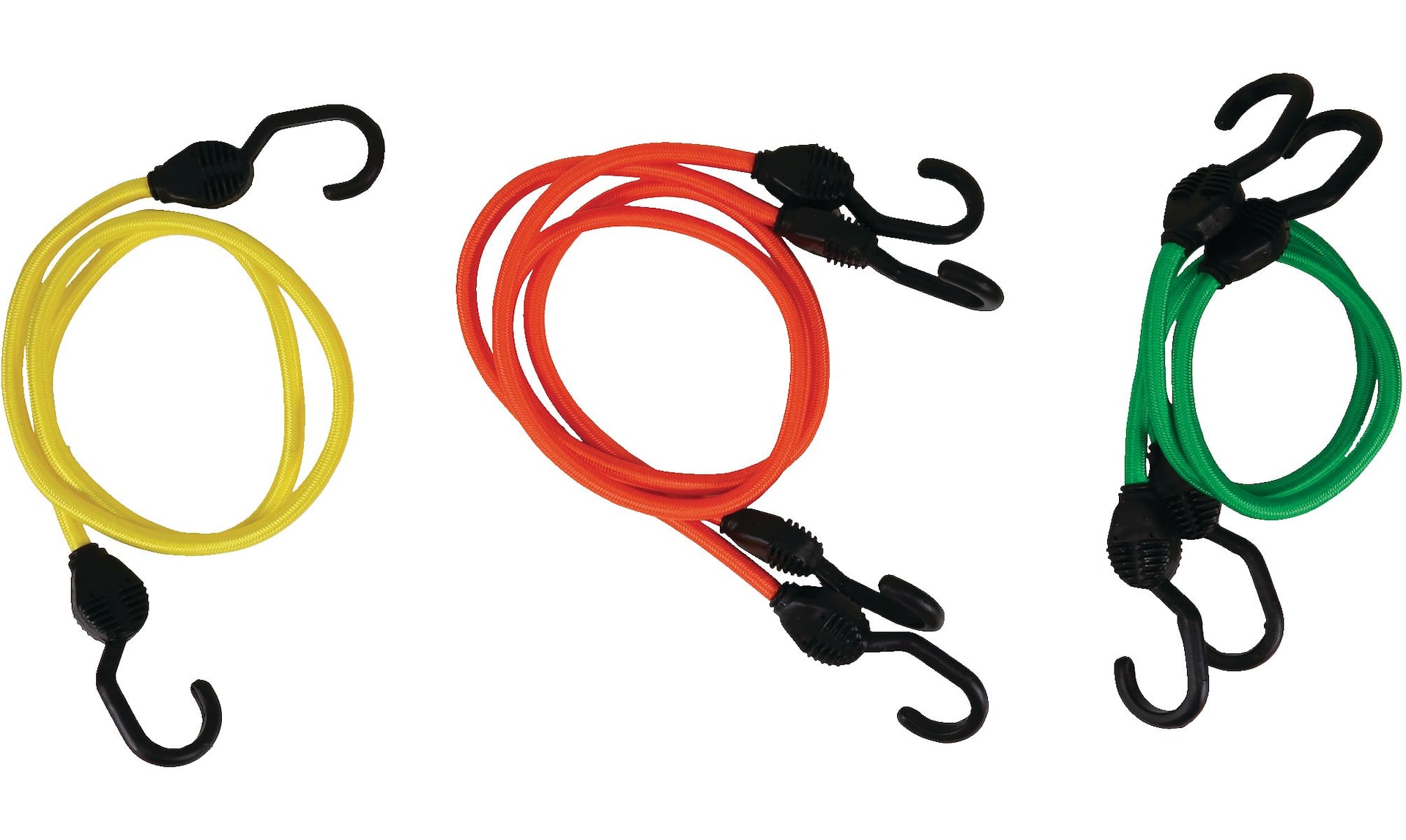 Certified Super Strong Bungee Cord Kit with Steel Core Hooks