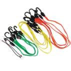 Certified Flat Strap Bungee Cord Kit, Assorted Sizes, 10-pk