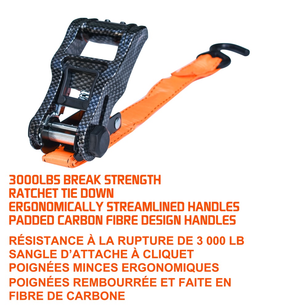 MotoMaster 3,000lb HeavyDuty Ratchet Tie Down Strap, Weatherproof, 1.