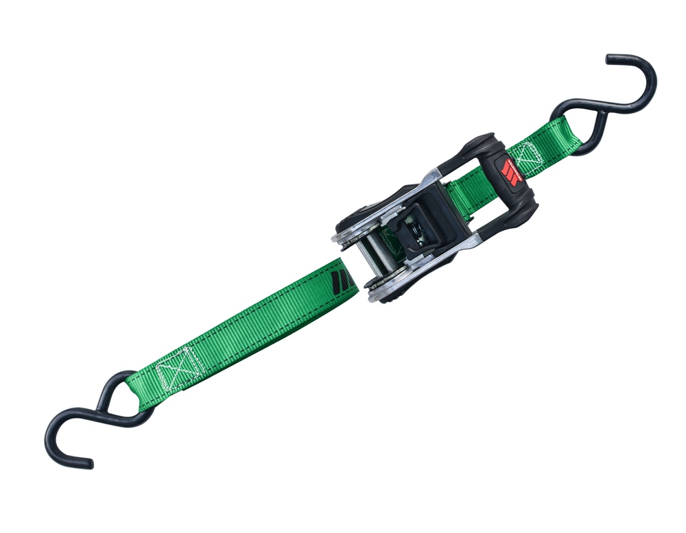 MotoMaster 1,500lb Ratchet Tie Down Straps, with Padded Handle, 1in x