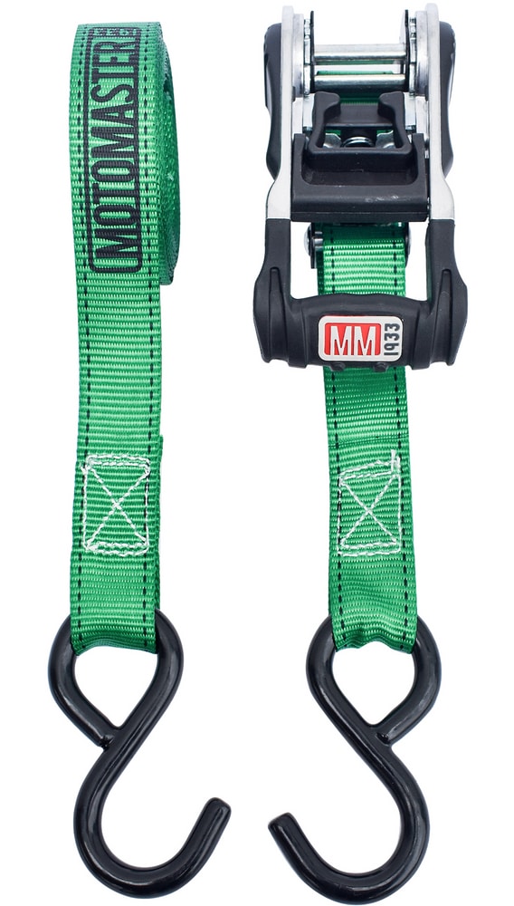 MotoMaster 1,500lb Ratchet Tie Down Straps, with Padded Handle, 1in x