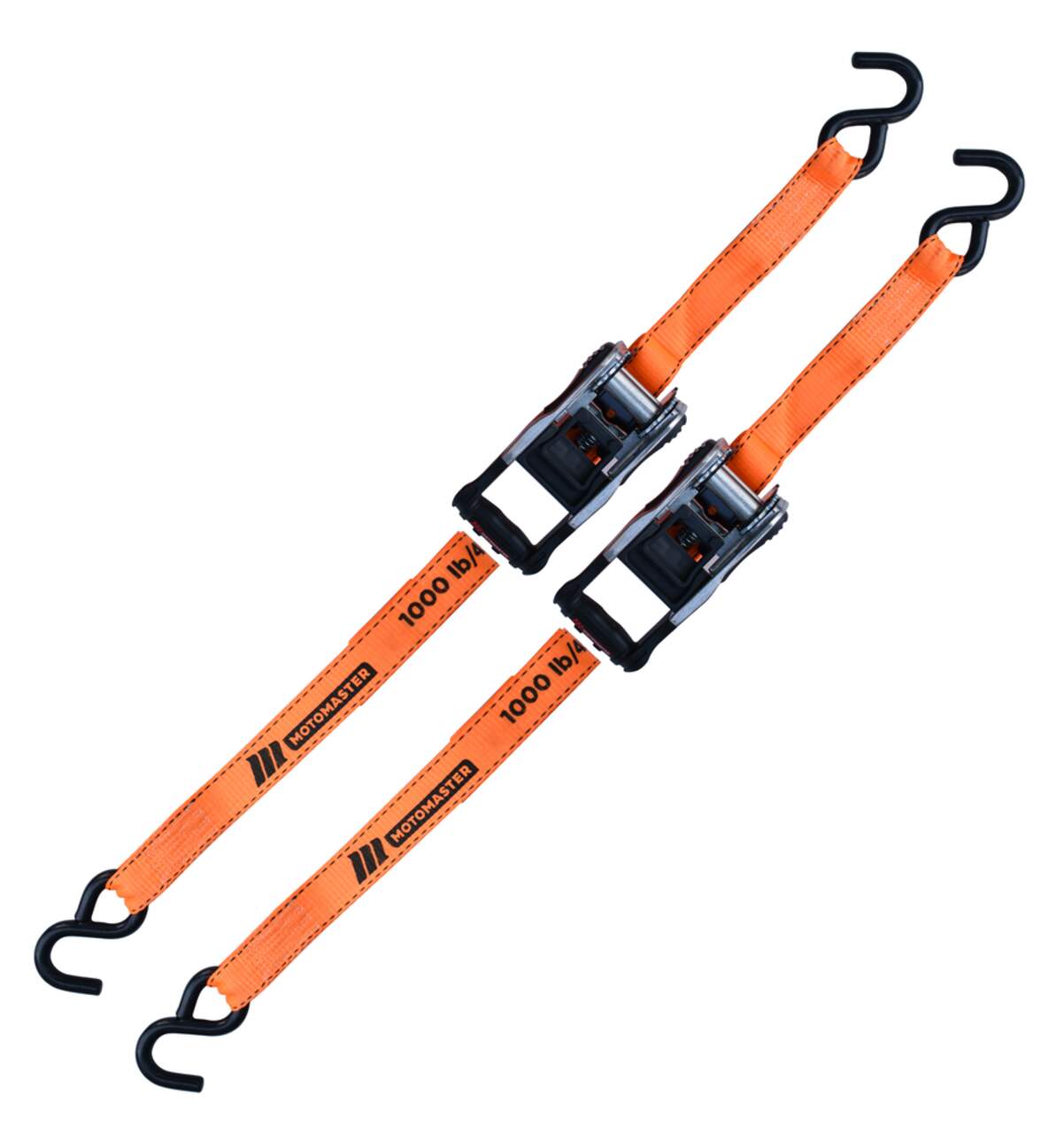MotoMaster 3,000-lb Ratchet Tie Down Straps, with Power Grip