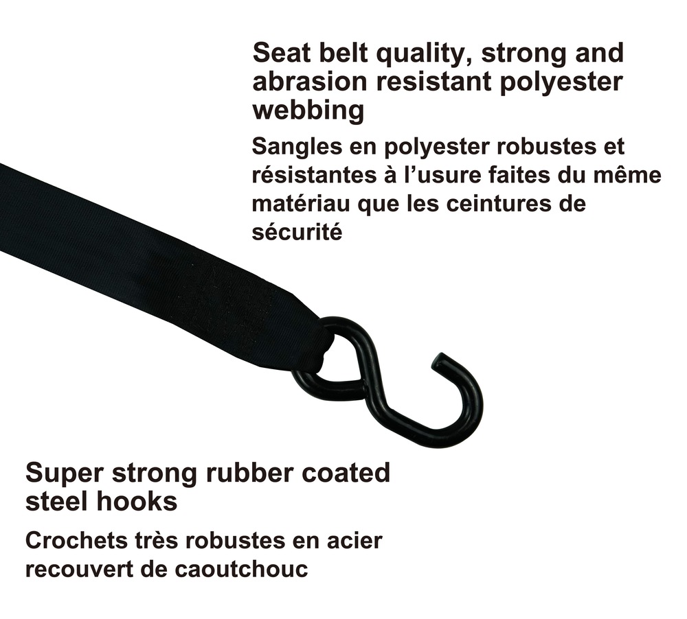 MotoMaster 3,300lb Retractable Transom Tie Down Strap, 2in x 43ft, 2