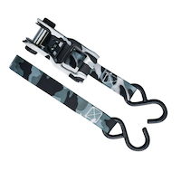 MotoMaster 1,500-lb Snow Camo Ratchet Tie Down, 1-in x 10-ft, 2-pk Front_Three_Fourths_Angled_Right