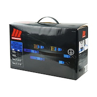 MotoMaster 3,600-lb Heavy Duty Ratchet Tie Down Strap, Assorted Sizes, 4-pk Front_Three_Fourths_Angled_Left