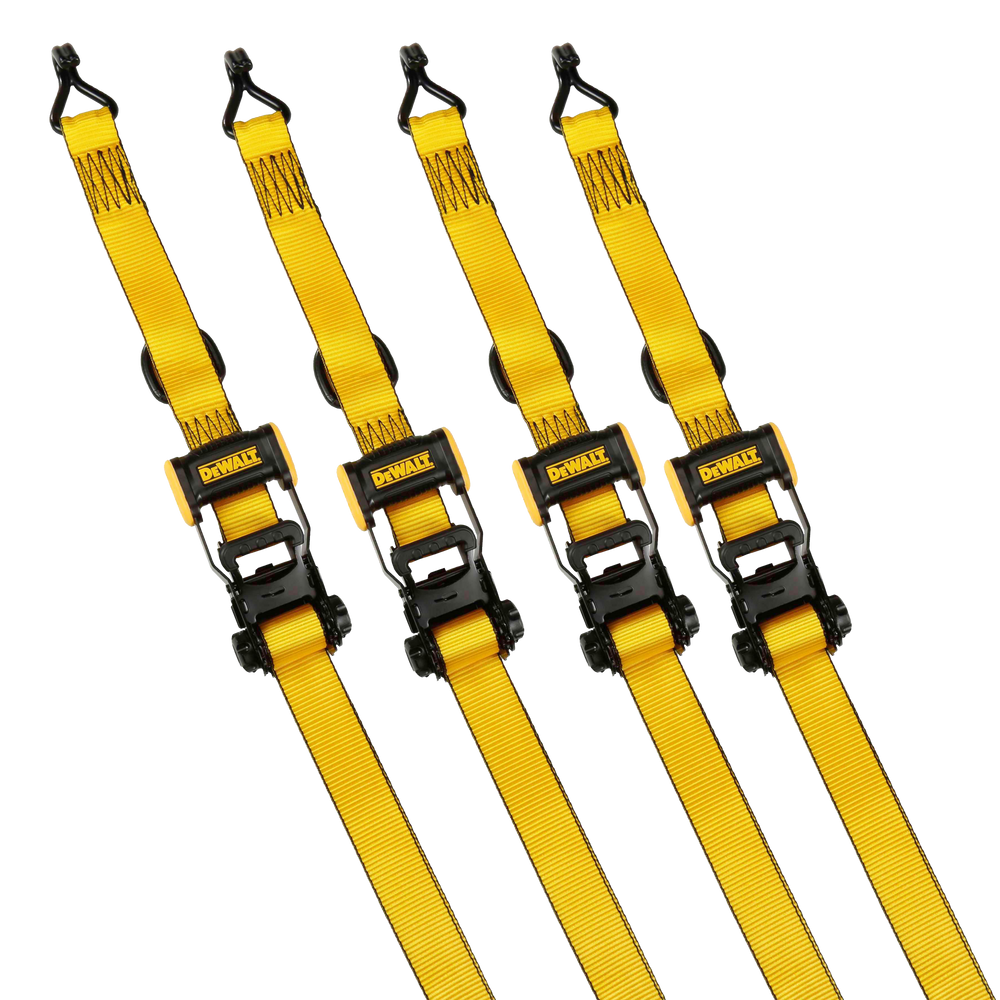DEWALT 3,300lb Ratchet Tie Down Strap, Weatherproof, 1.5in x 16ft, 4pk Canadian Tire
