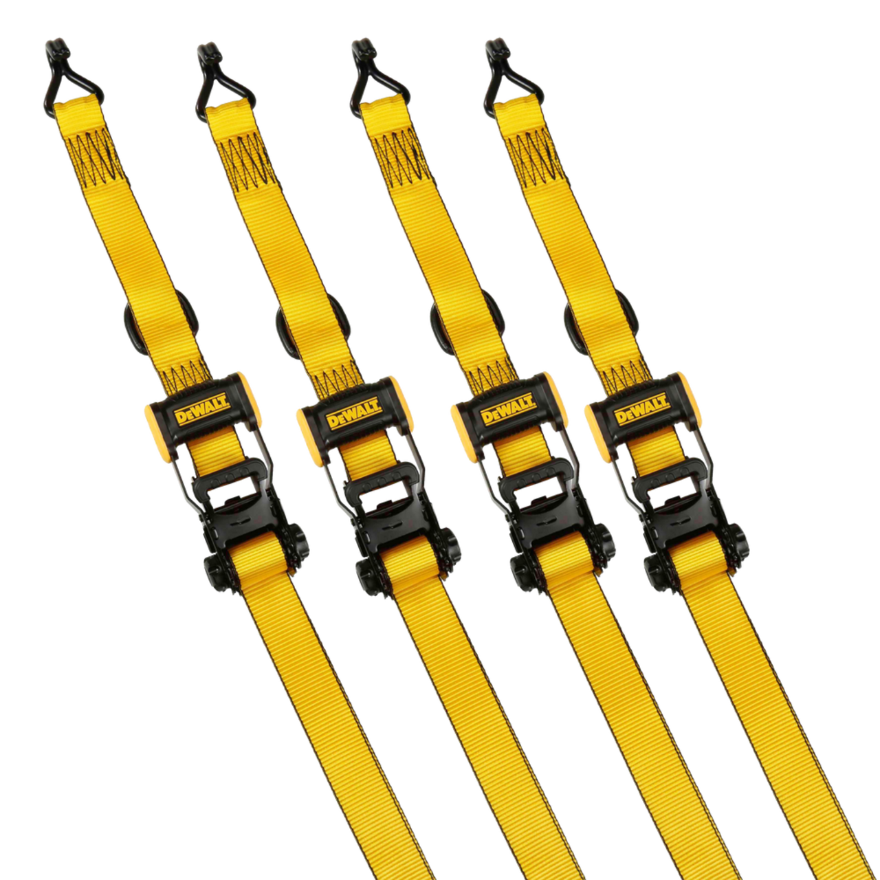 Endless Ratchet Tie Down Straps Heavy Duty Cargo Tie Downs, Durable Nylon  Black Strap Down Ratcheting Securing Straps, Track Spring Fittings,  Tie-Down