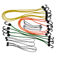 Certified Interconnected Rubber Bungee Cord Kit, 20-pk Composite_or_Mixed