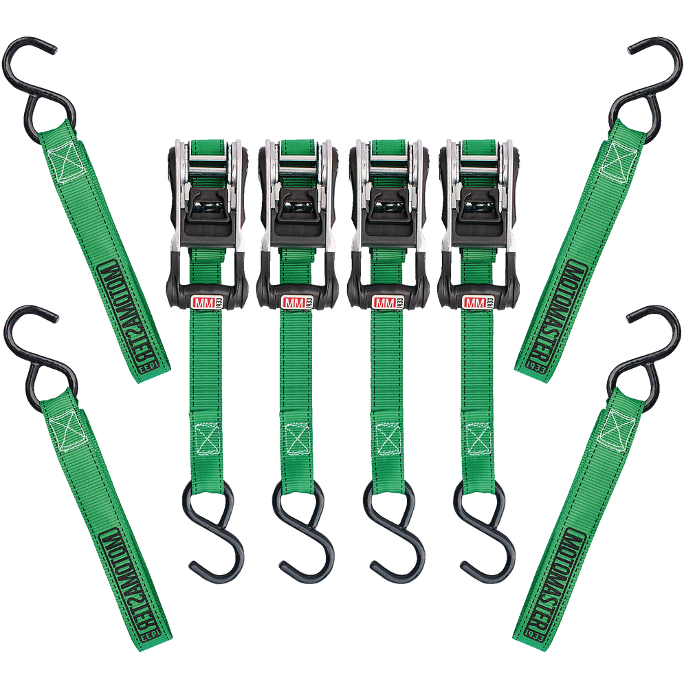 MotoMaster 1,500lb Ratchet Tie Down, with Padded DHandle, 1in x 14