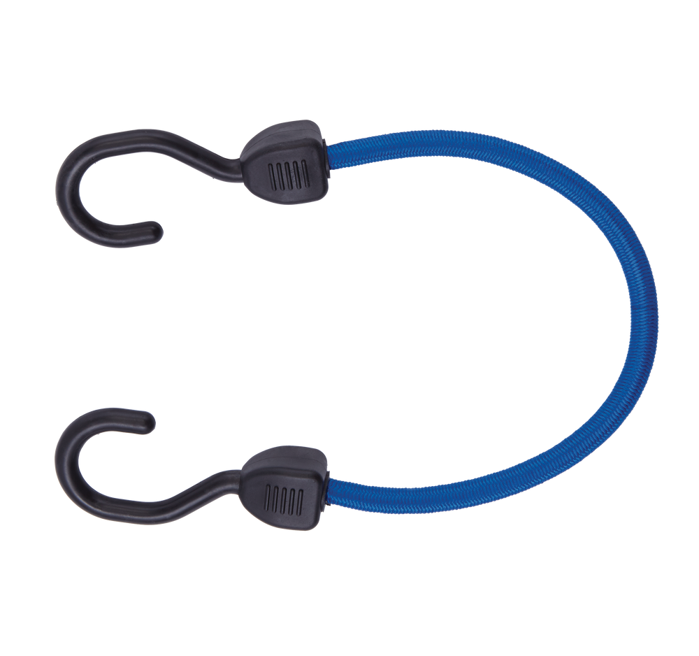 Certified Standard Blue Bungee Cord, for Light Duty Use, 18in, 2pk
