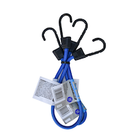 Certified Standard Blue Bungee Cord, for Light Duty Use, 18-in, 2-pk Front_Flat
