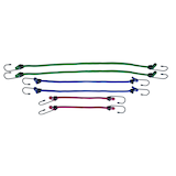 Certified Standard Bungee Cord Kit, Assorted Sizes, 6-pk Composite_or_Mixed