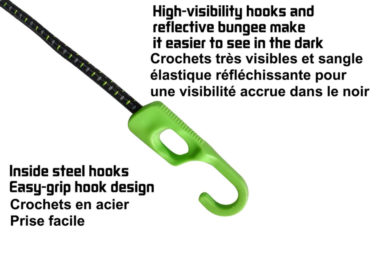 Certified Reflective Bungee Cord, for High Visibility, 48-in